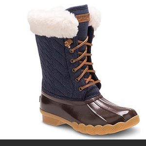 Sperry Girls Rubber Duck Boots Fur Lined | 3